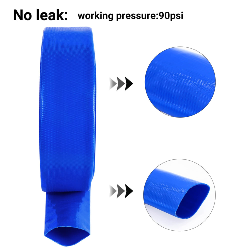 Geowaky metal clamp securing hose to pump outlet for leak-resistant connection