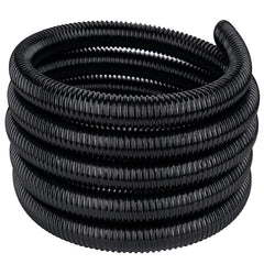 Geowaky front view of coiled 1-1/2" pond tubing showing product benefit of clear sizing