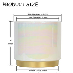 Gepege side profile glaze detail highlighting pearlescent texture and visual interest