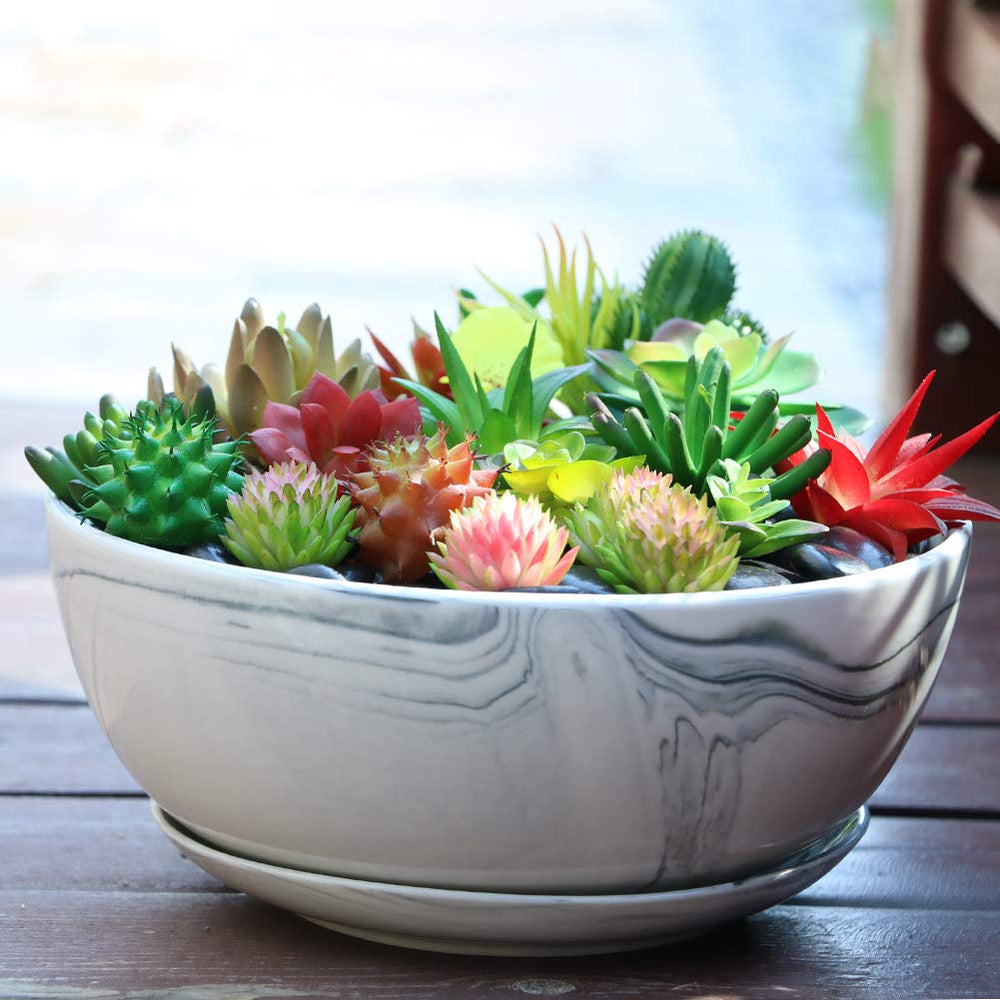 G EPGardening removable ceramic tray detail protecting surfaces from overflow