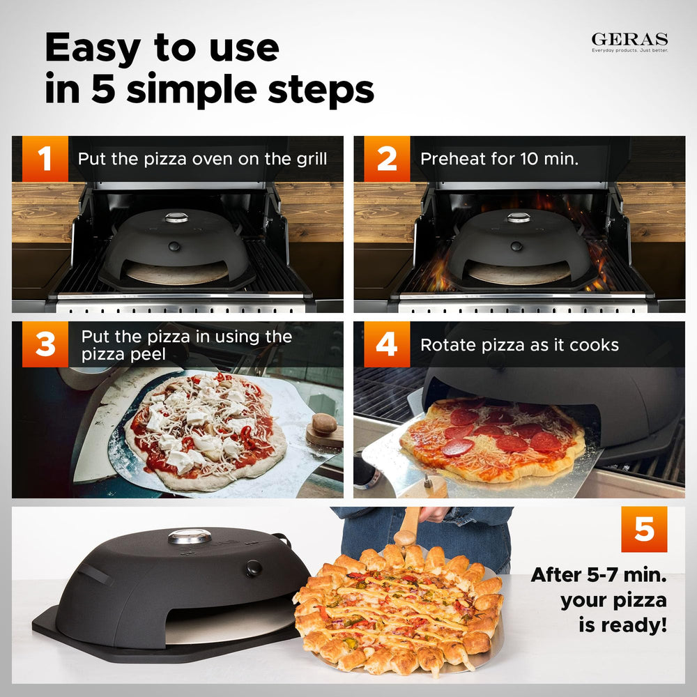 Geras oven folded for camping highlighting portability and outdoor use