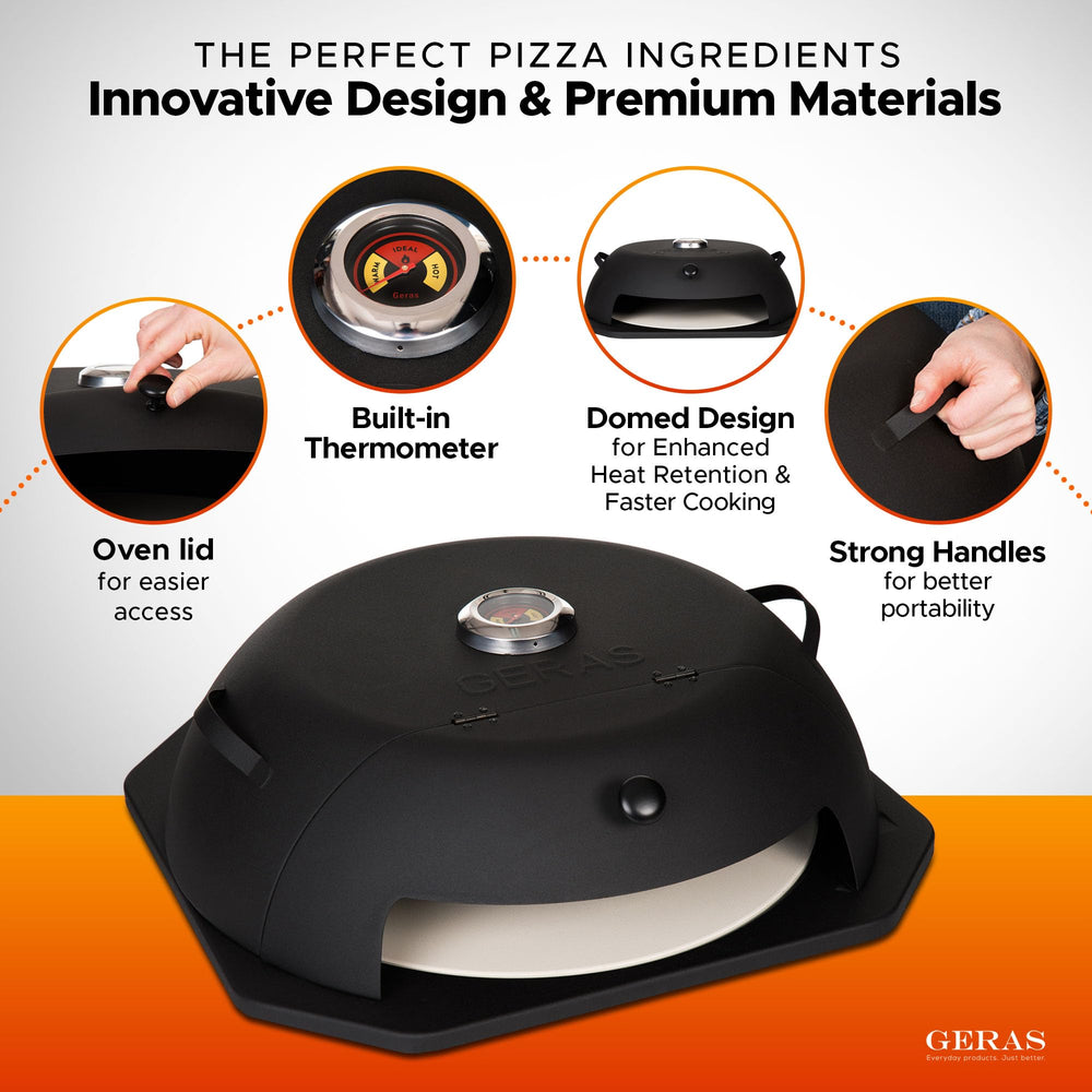 Geras recipe booklet and accessories included to start baking immediately