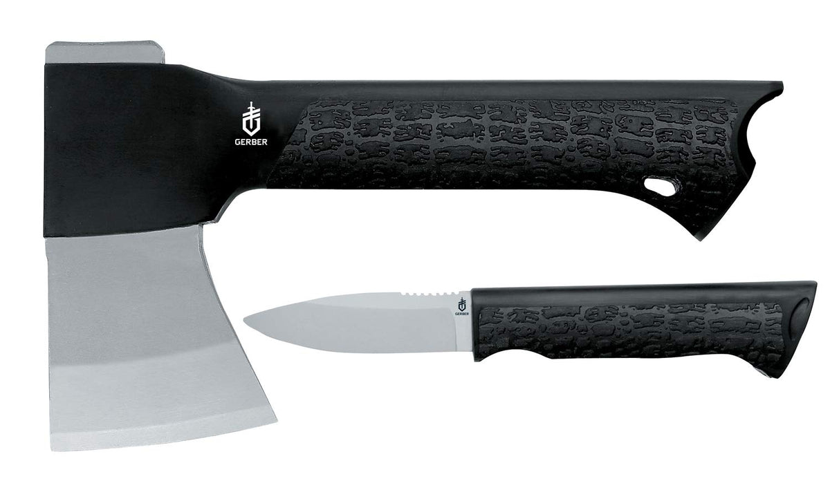 Gerber Gator Axe front profile showing forged steel head and overall shape for reliable chopping