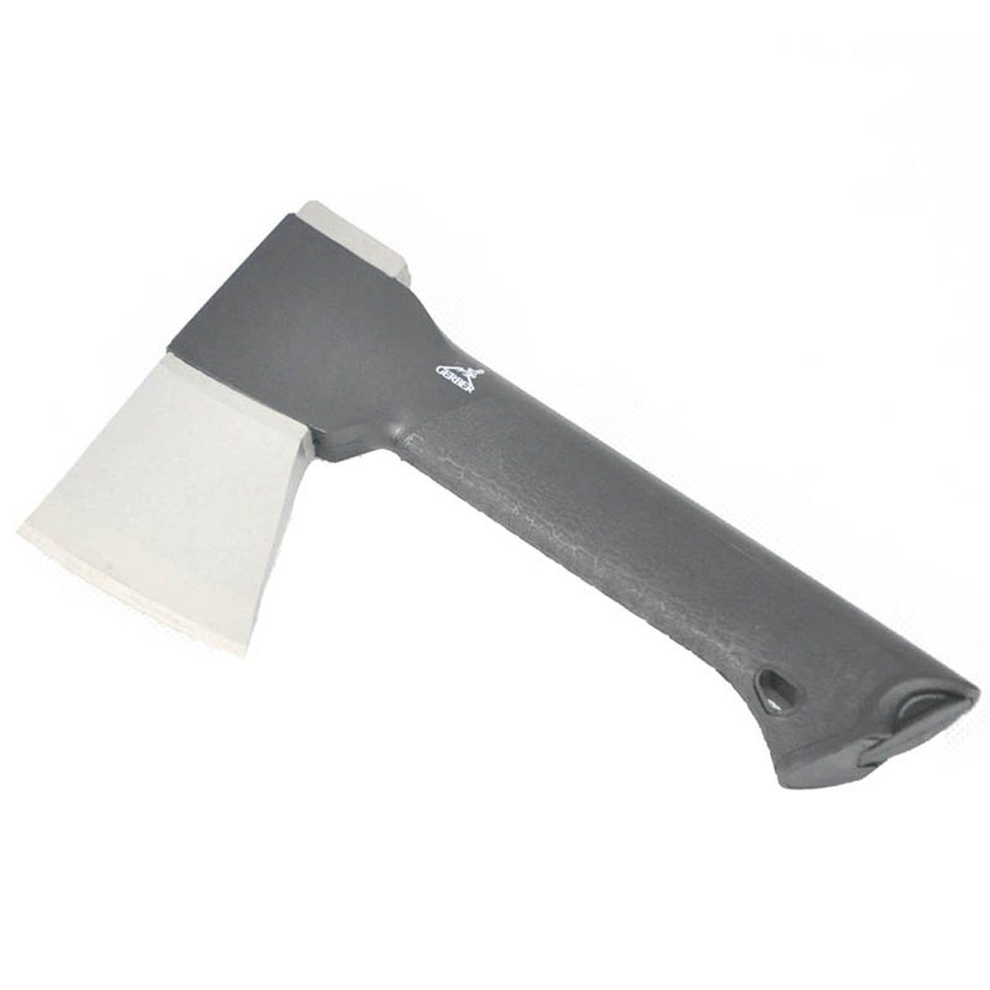 Gerber Gator Axe handle texture closeup highlighting Gator Grip for improved control