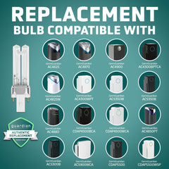 GermGuardian LB4000 installed inside purifier showing lamp position benefit: restores intended UV-C output