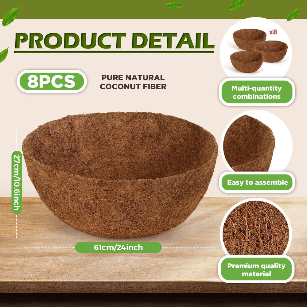Gerrii close-up of coir texture highlighting breathable fibers for healthier roots