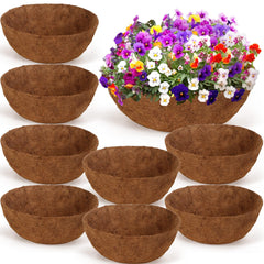 Gerrii front view of eight packaged coconut liners showing quantity and natural look