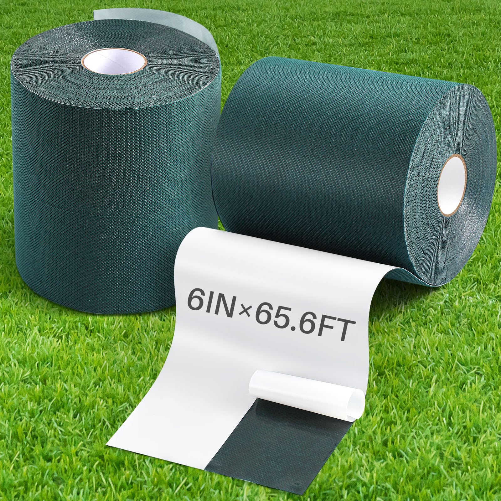 Gersoniel front view of two rolls showing ready-to-use turf tape and ample coverage