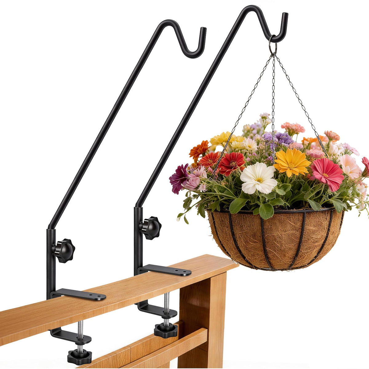 GESTONE front view clamp-on hanger showing secure fit and neat look
