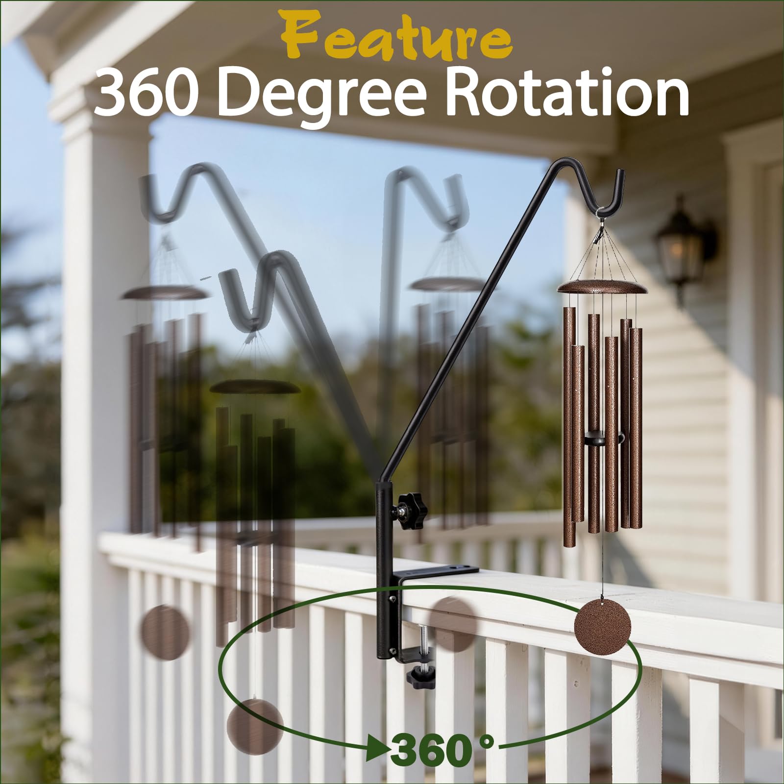 GESTONE mounted on balcony with plants creating instant outdoor decor