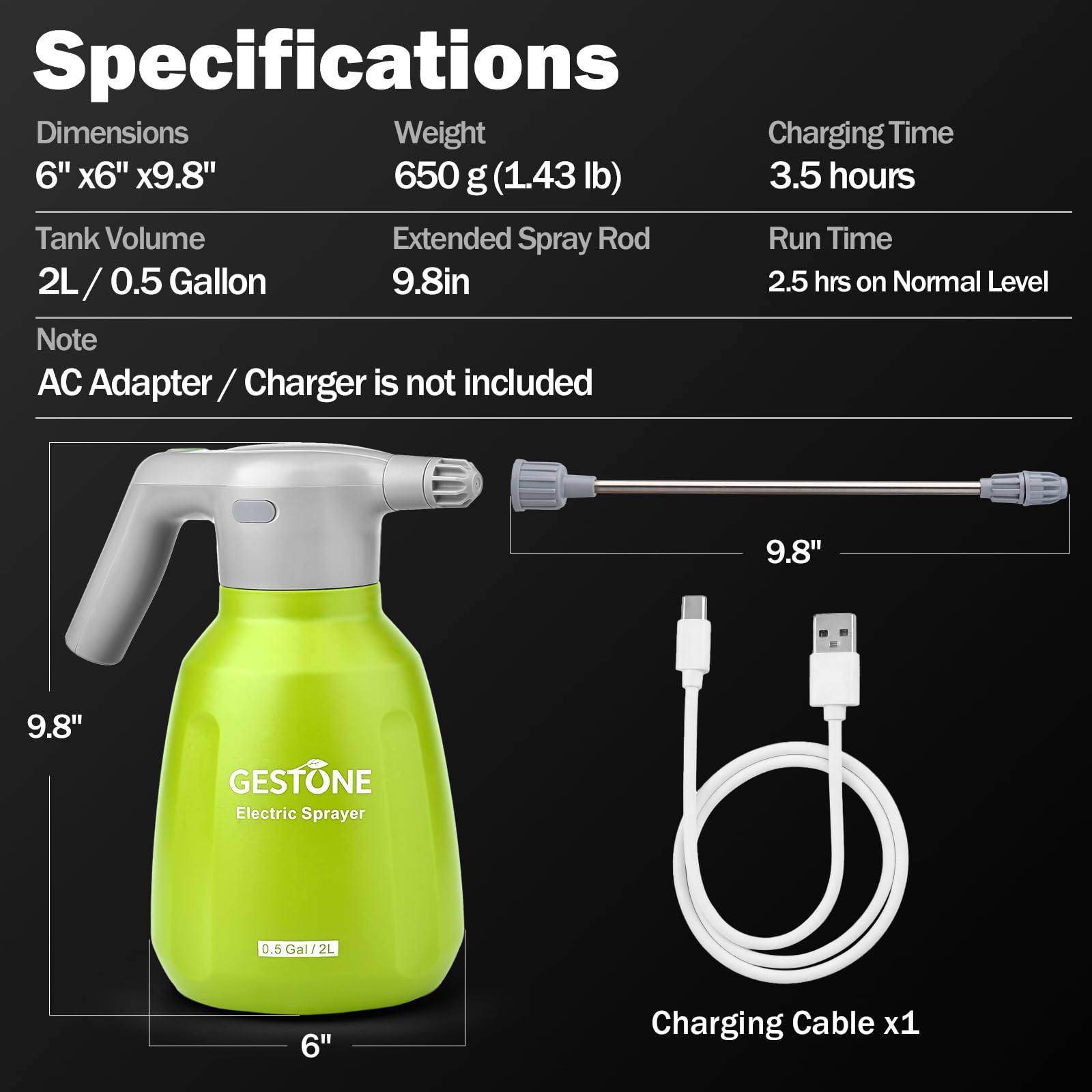 gestone electric sprayer cleaning a patio delivering efficient rinsing