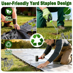 gestone stakes holding artificial turf edge to prevent lifting
