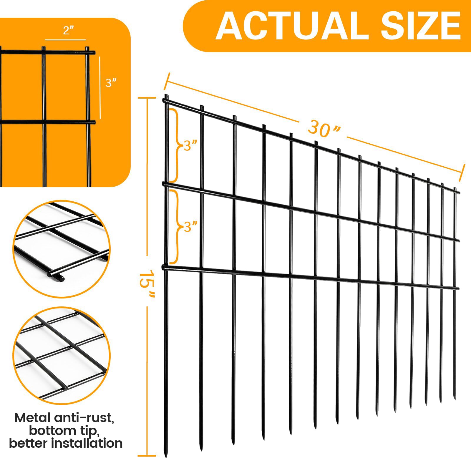 Getlay close-up of welded mesh showing rust-resistant coating benefit