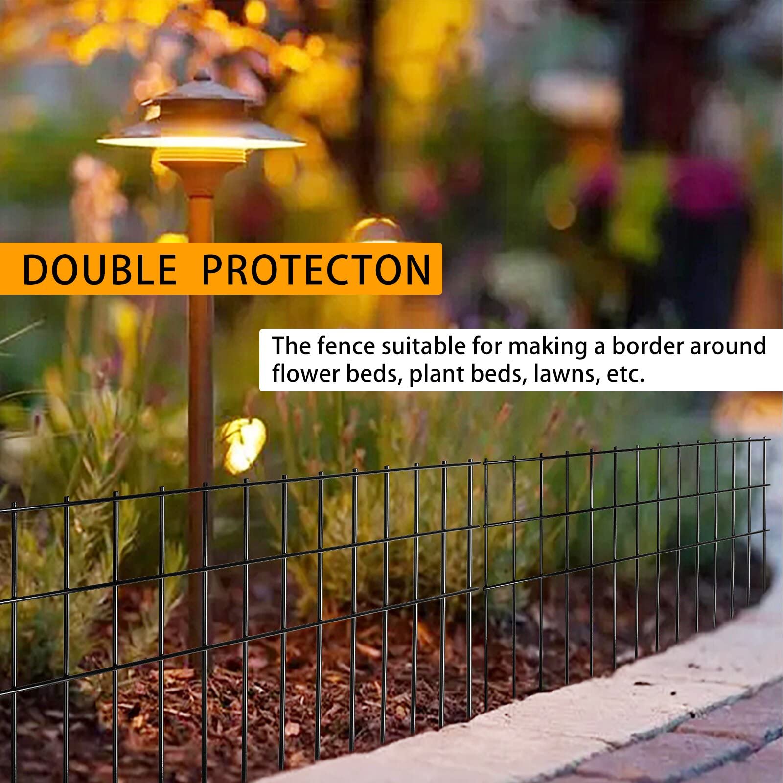 Getlay outdoor bed edging showing tidy garden border and protective benefit