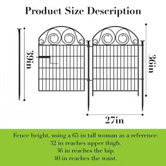 Getlay gate closeup latch detail for secure easy access