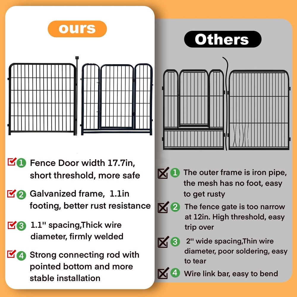 Getlay gate detail with latch showing easy access and secure closure benefit