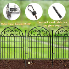 Getlay fence installed around vegetable bed to protect plants