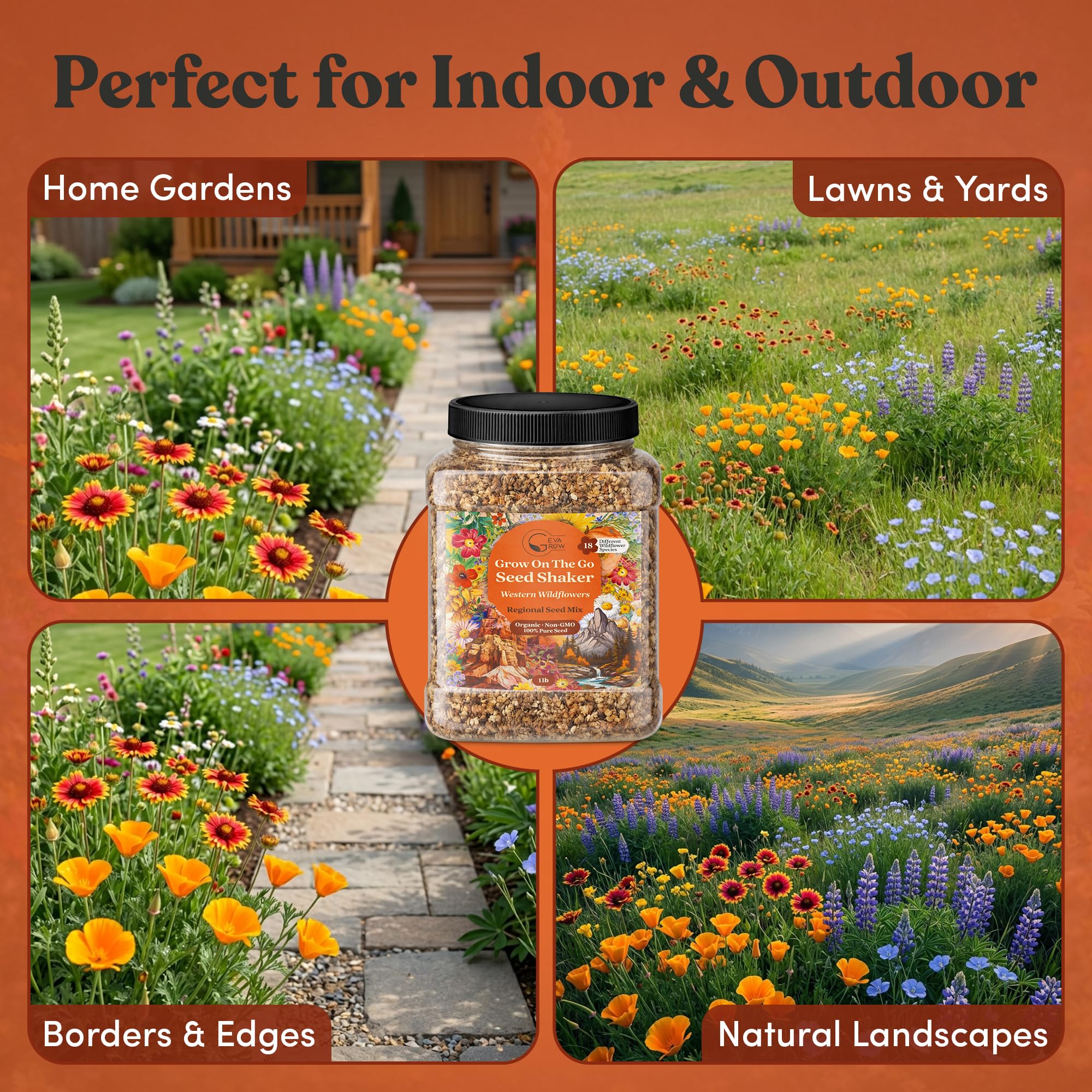 GevaGrow tub label and planting directions demonstrating clear planting guidance