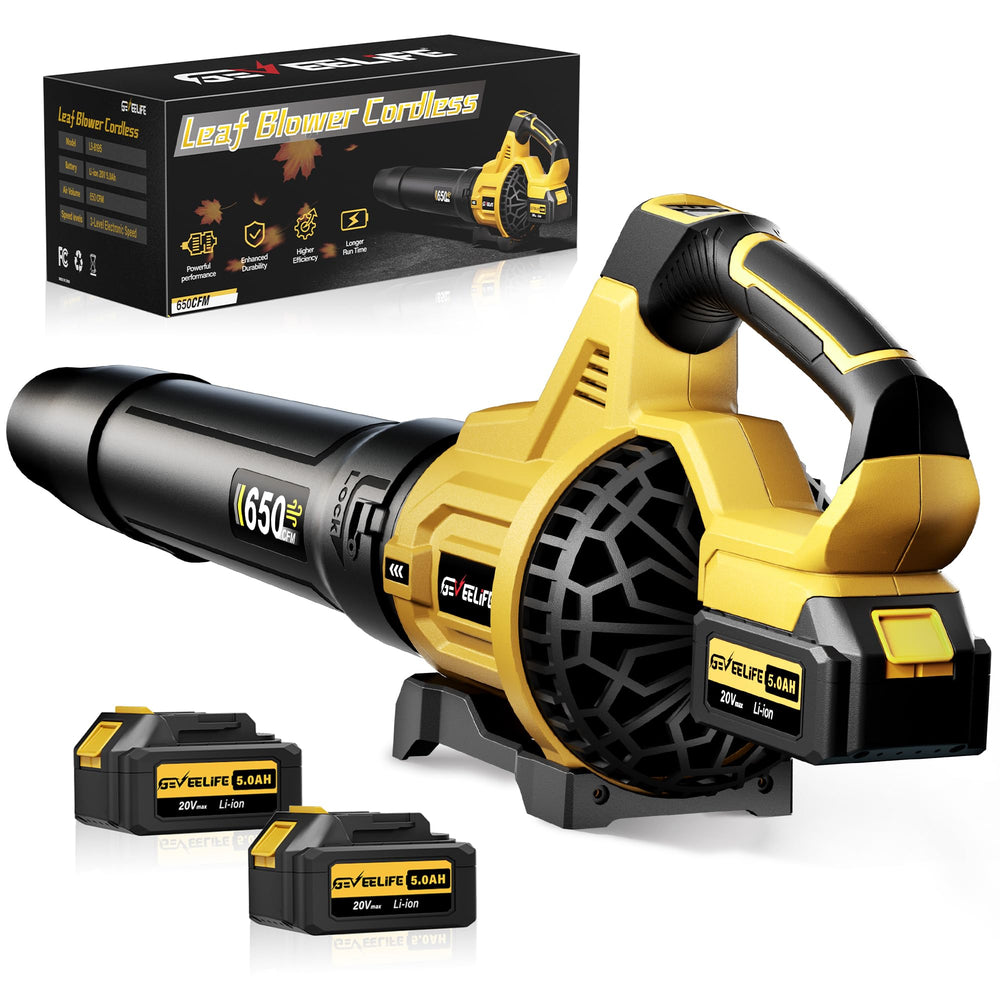 GEVEELIFE front view of blower showing compact design and powerful nozzle