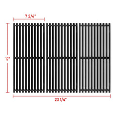 GGC close-up of cast iron ridges showing heat retention and searing advantage