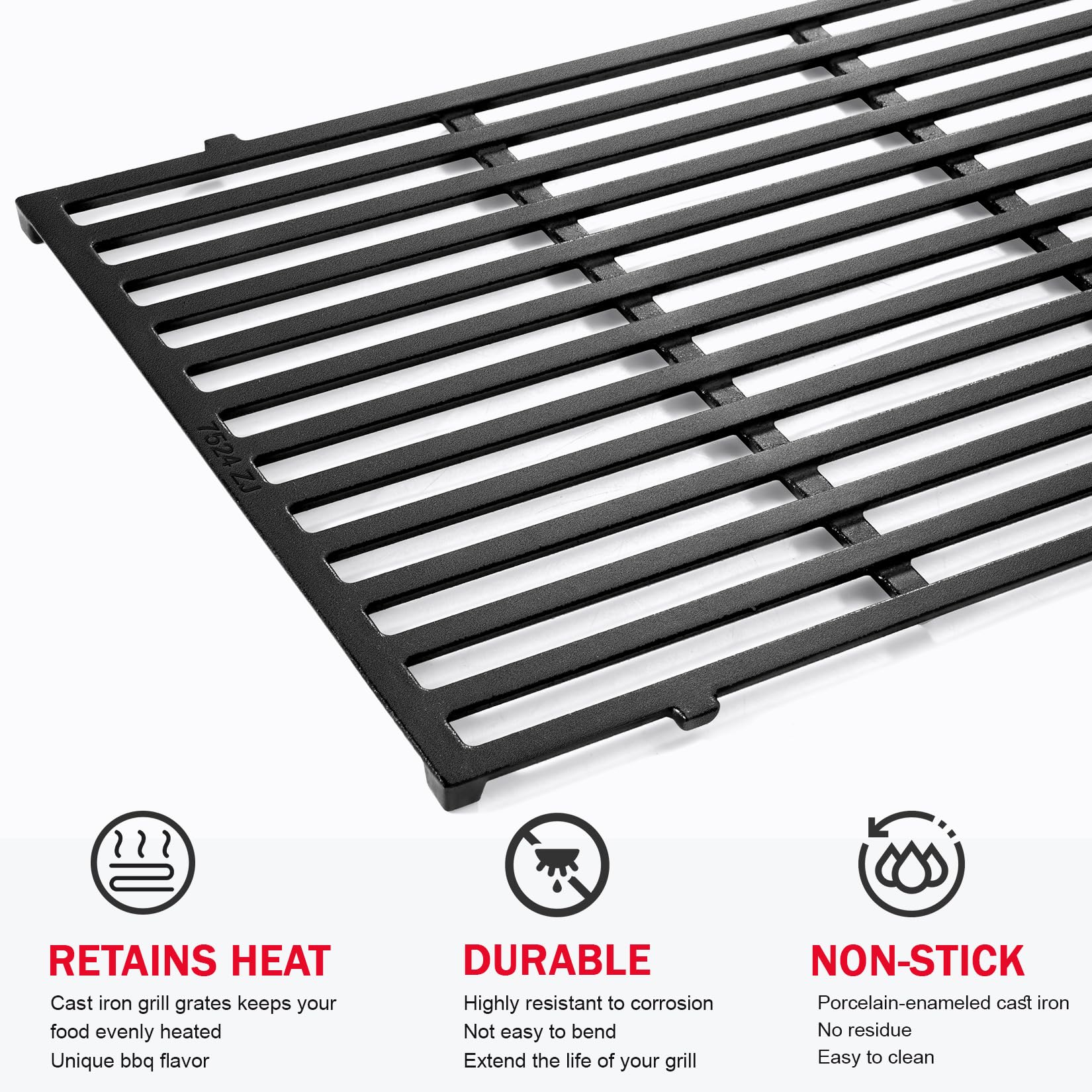 GGC grate beside ruler showing 19.5" length and accurate fit