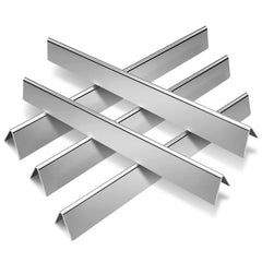 GGC flavorizer bars front view showing five-piece stainless set and fit