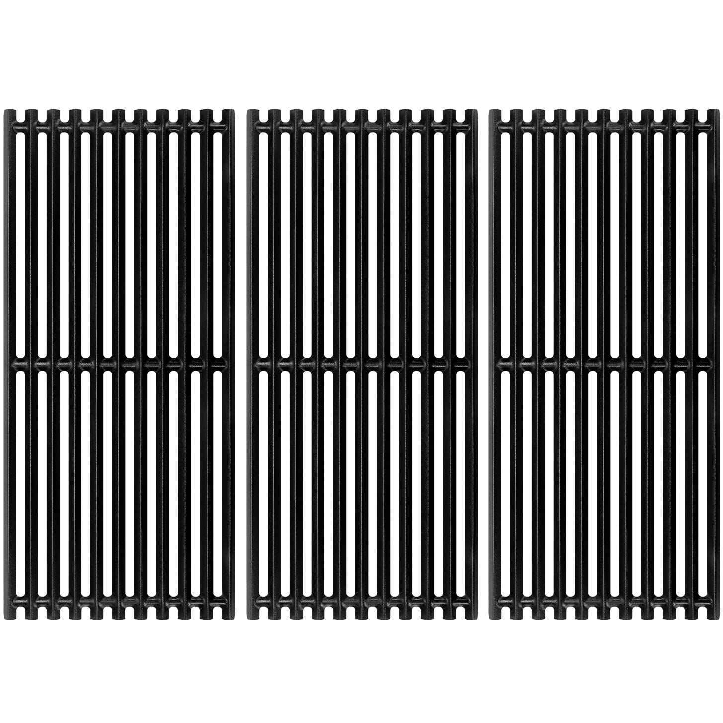 GGC front view of three-piece grates showing fit and finish, restoring grill performance