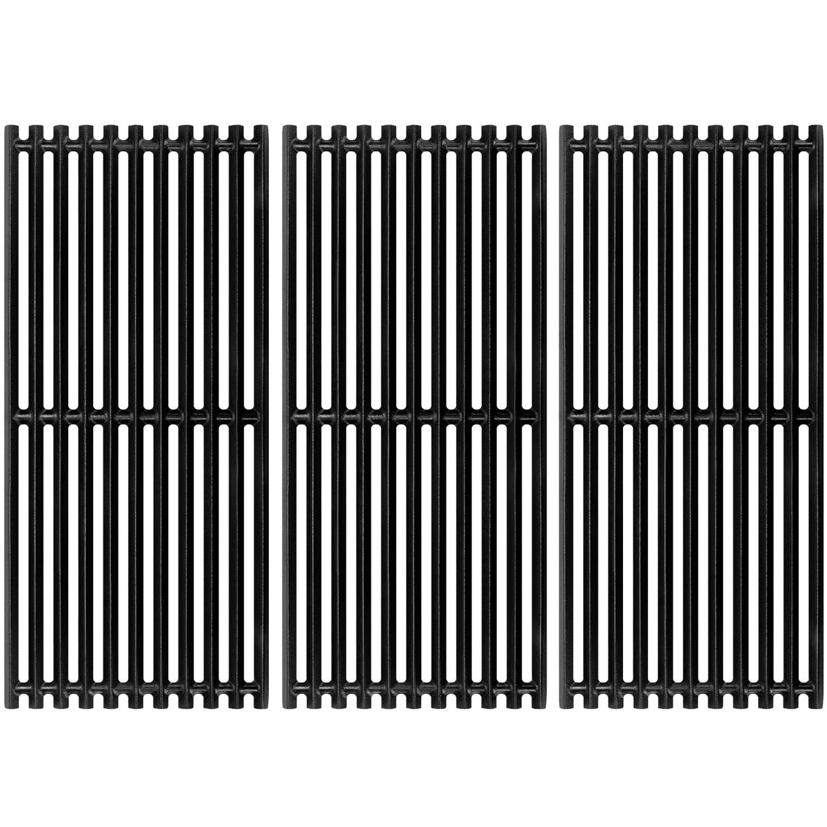 GGC front view of three-piece grates showing fit and finish, restoring grill performance