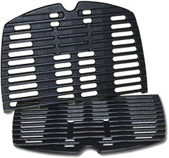 GGC front view of replacement grates showing fit for Weber Q models and quick upgrade benefit