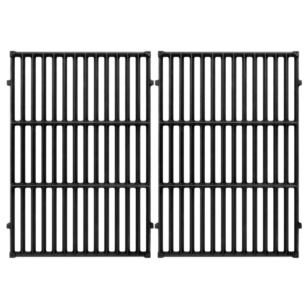 GGC front view of replacement cast iron grates showing fit and finish benefits