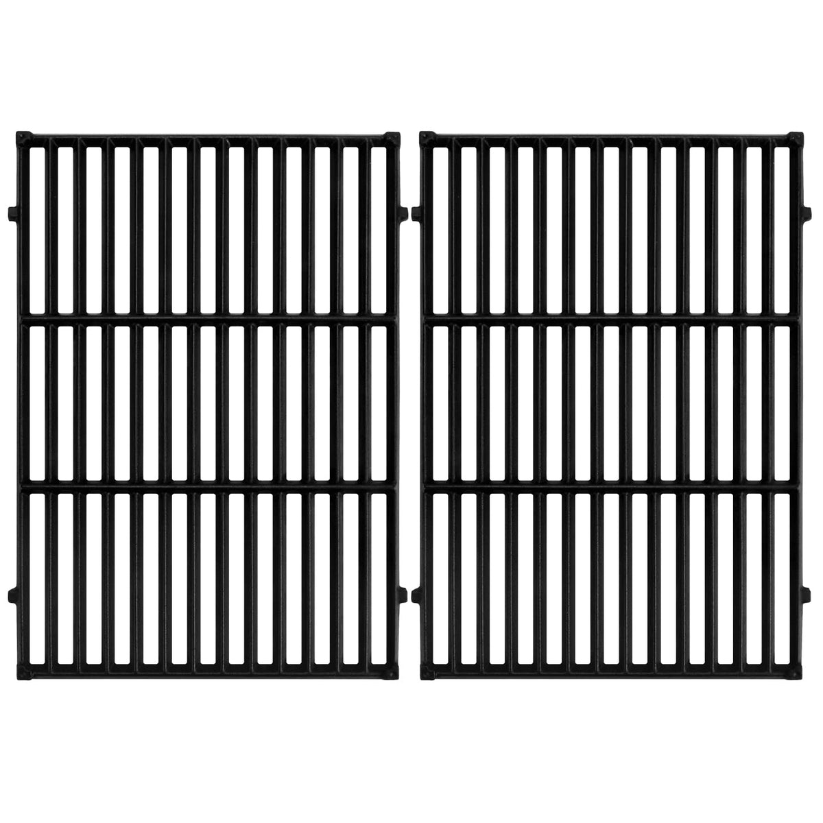 GGC front view of cast iron grates showing sturdy cooking surface and improved searing