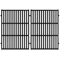 GGC front view of cast iron grates showing sturdy cooking surface and improved searing