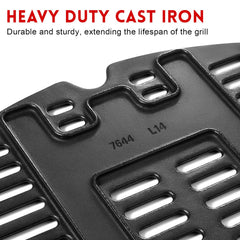 GGC grates installed in a Weber Q grill demonstrating straightforward replacement benefit