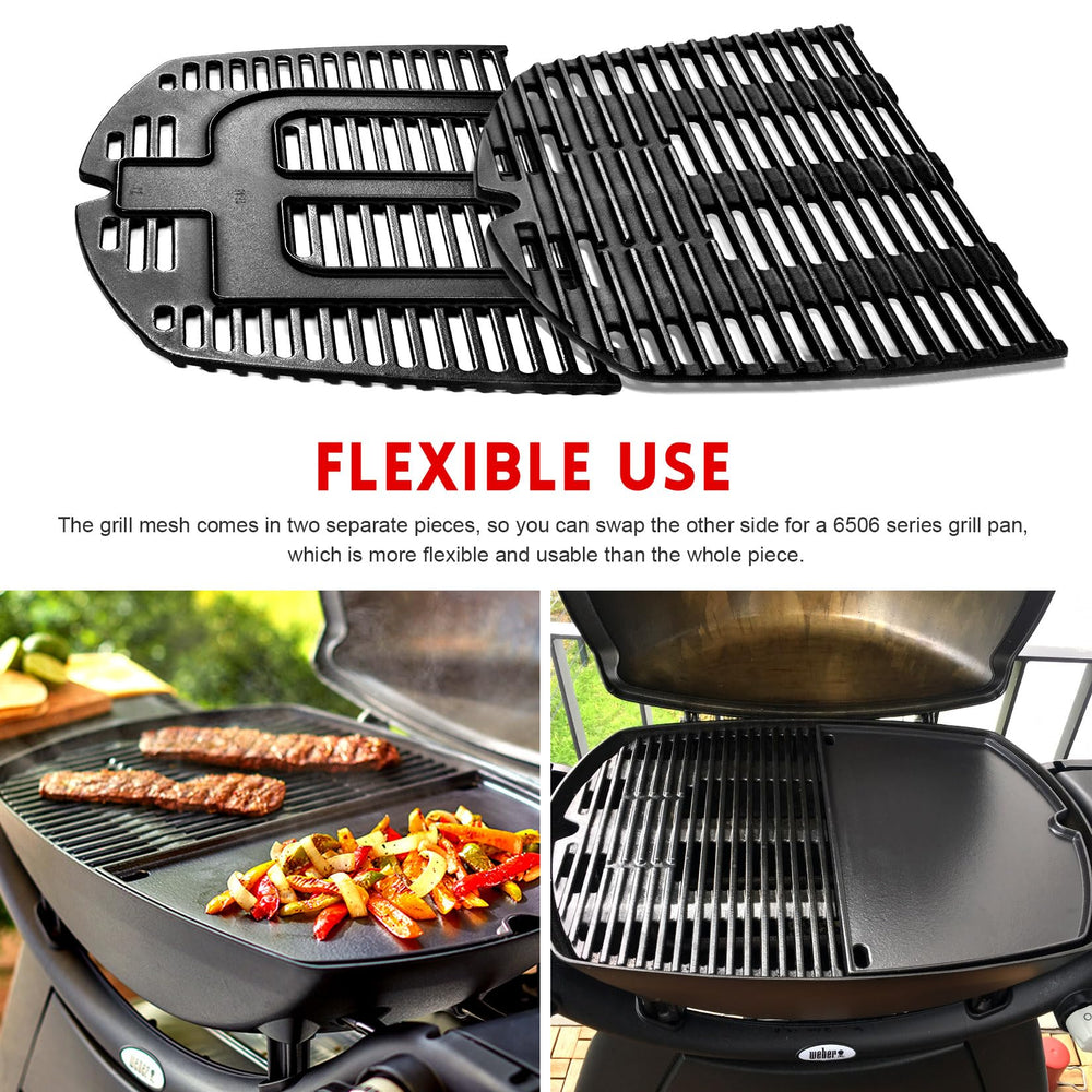 GGC paired grates stacked for storage illustrating compactness and protective enamel finish