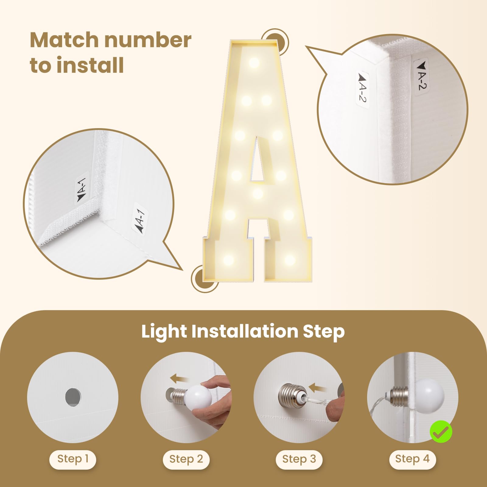 GGPL lit number 2 in steady mode creating warm ambient party lighting