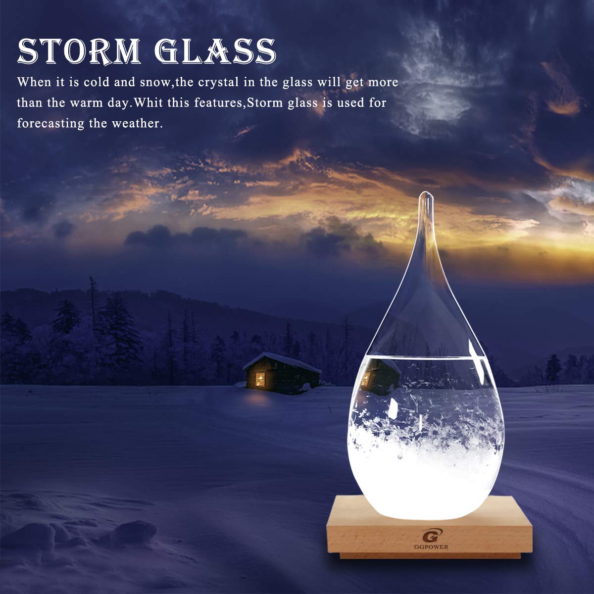 G GGPOWER storm glass side profile silhouette enhancing minimalist style