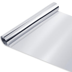 Ghguole roll front view showing full 4ft x 120ft silver film and packaging for easy installation