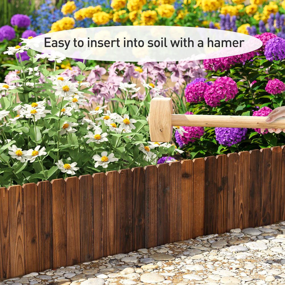 GHWIE full 12-foot joined panels defining a neat garden border and curb appeal