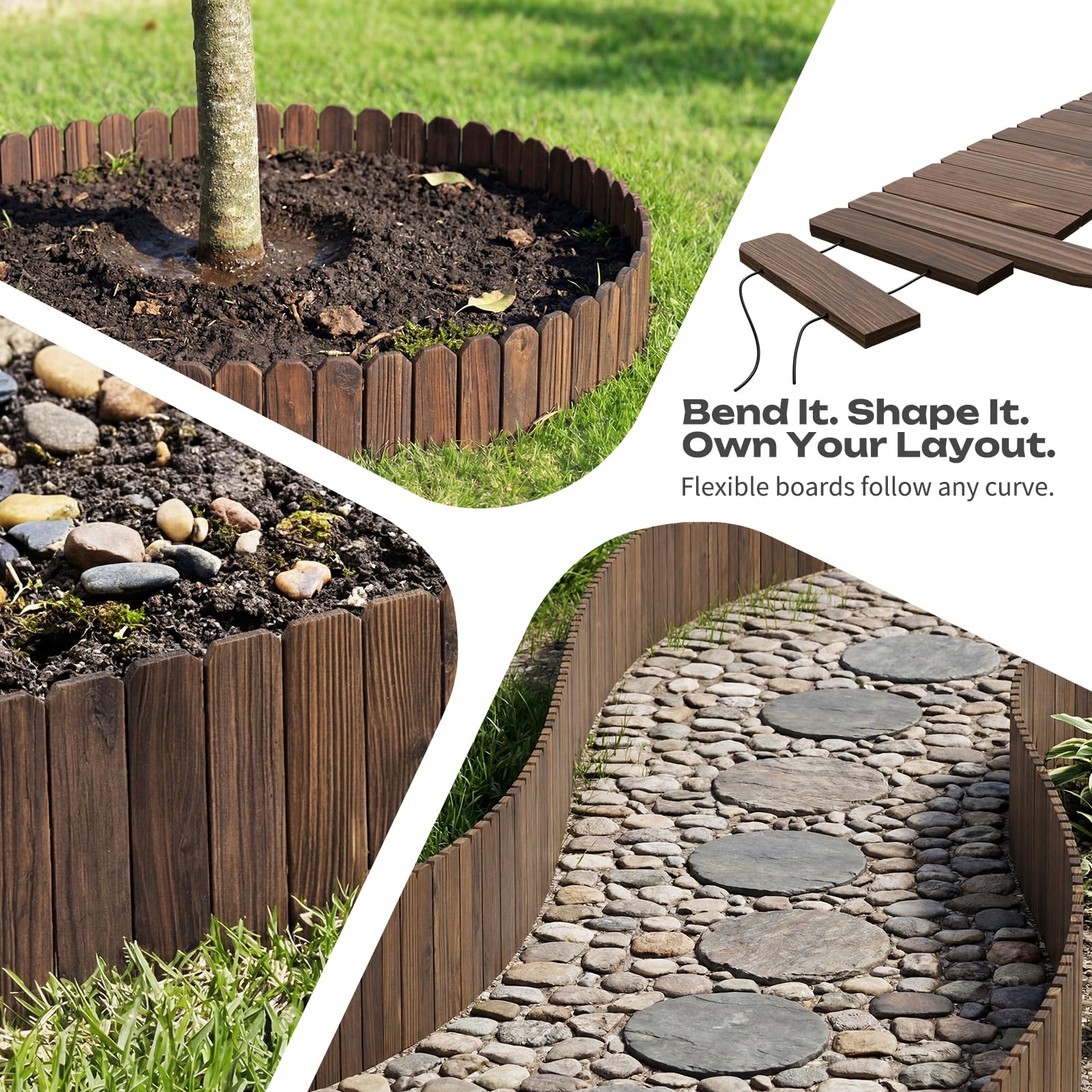 GHWIE side edge profile pressed in soil showing easy manual placement