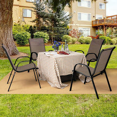 Giantex steel frame detail showing rustproof coating and heavy‑duty build