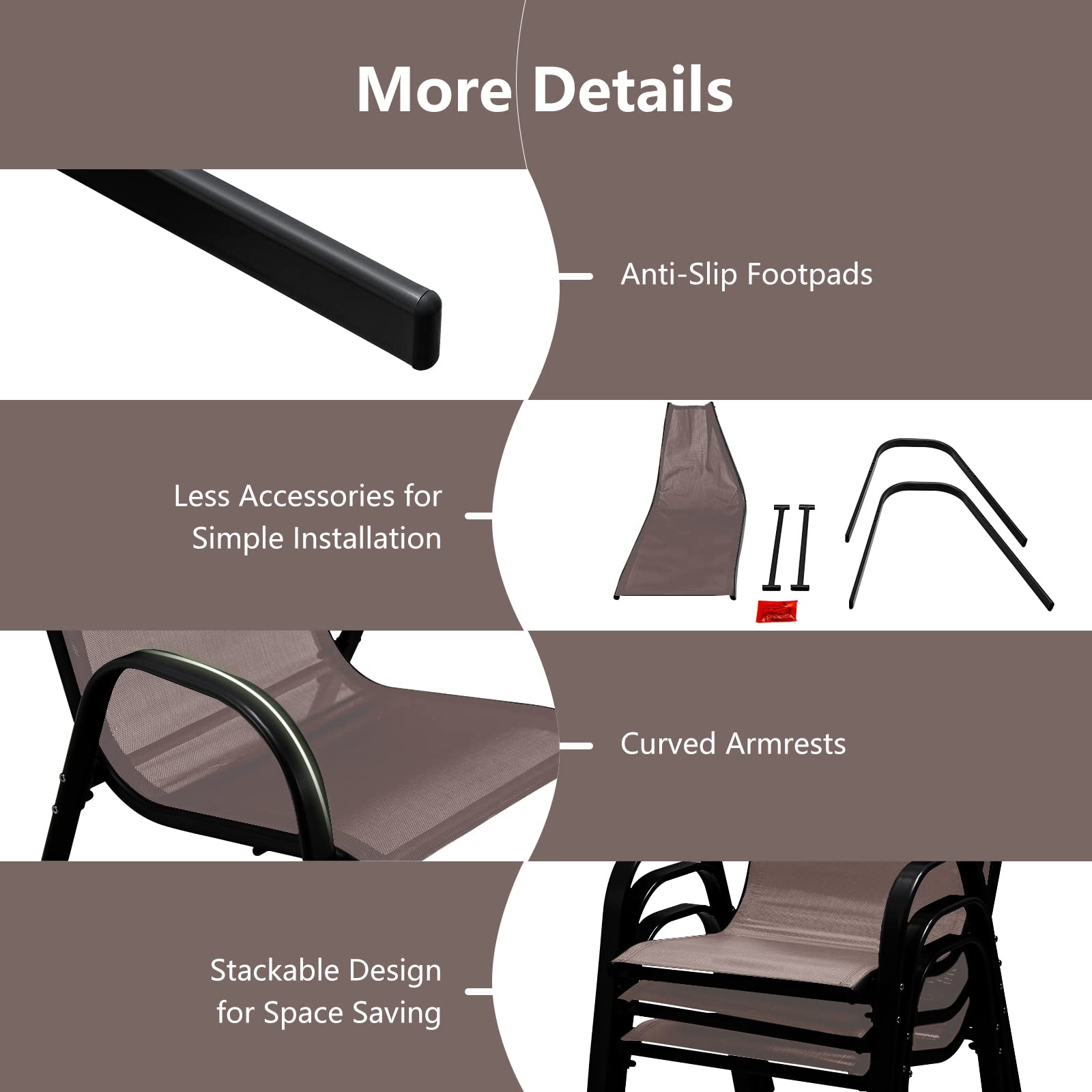 Giantex seat height comparison illustrating ergonomic fit and table compatibility