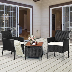 GIANTEX close-up of PE rattan weave highlighting durable all-weather construction