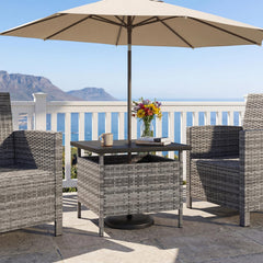 GIANTEX close-up of PE rattan texture highlighting weather-resistant weave and appearance