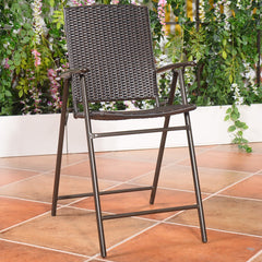 GIANTEX close-up of wicker weave highlighting UV-resistant texture