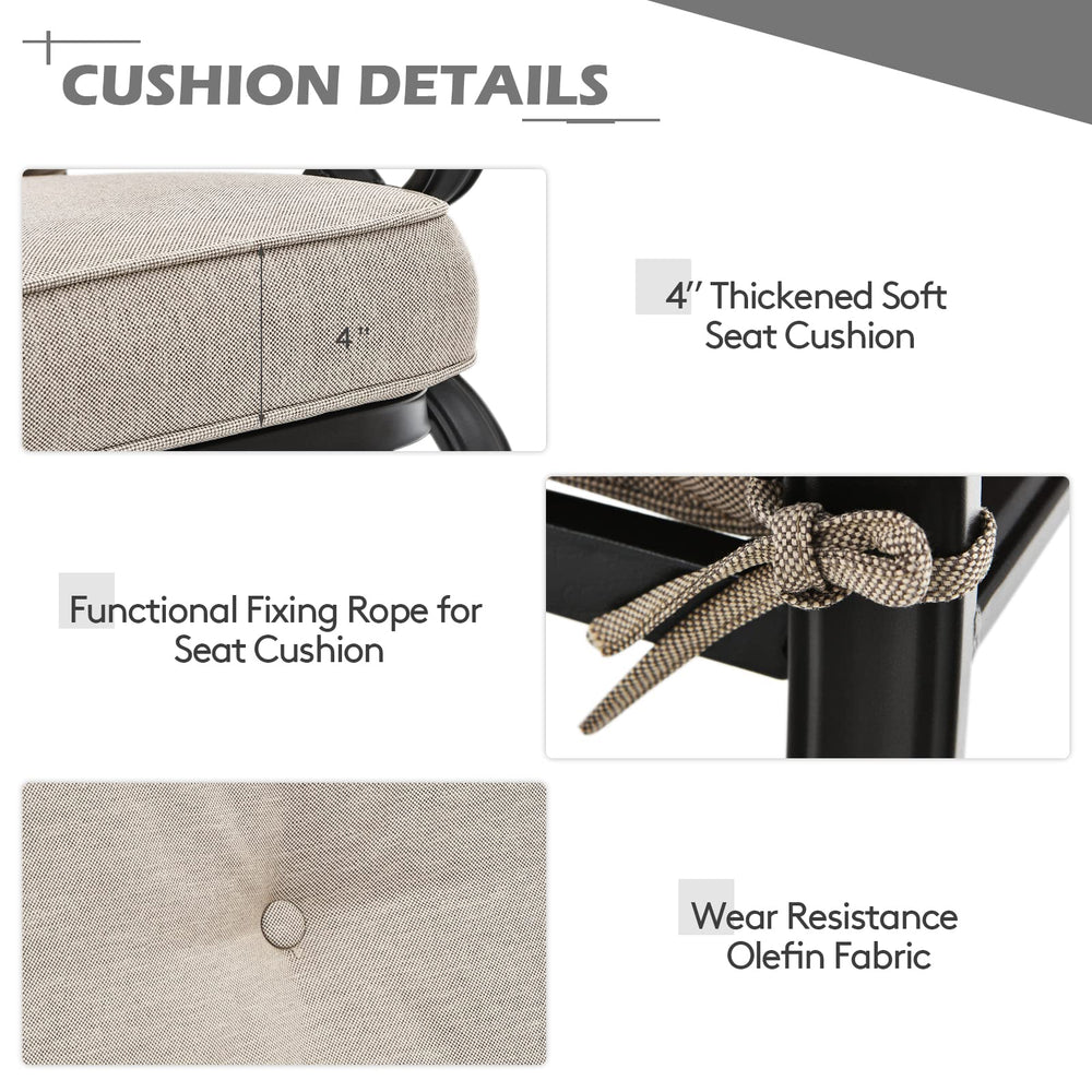 GIANTEX cushion fabric detail highlighting texture and water-resistance benefit