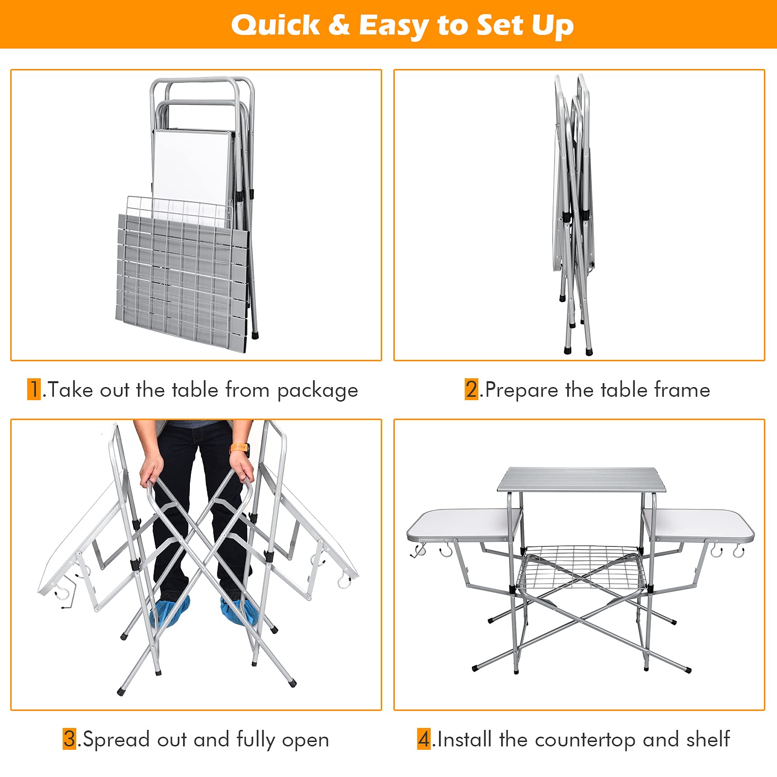 GIANTEX folded inside carry bag for compact transport and easy packing
