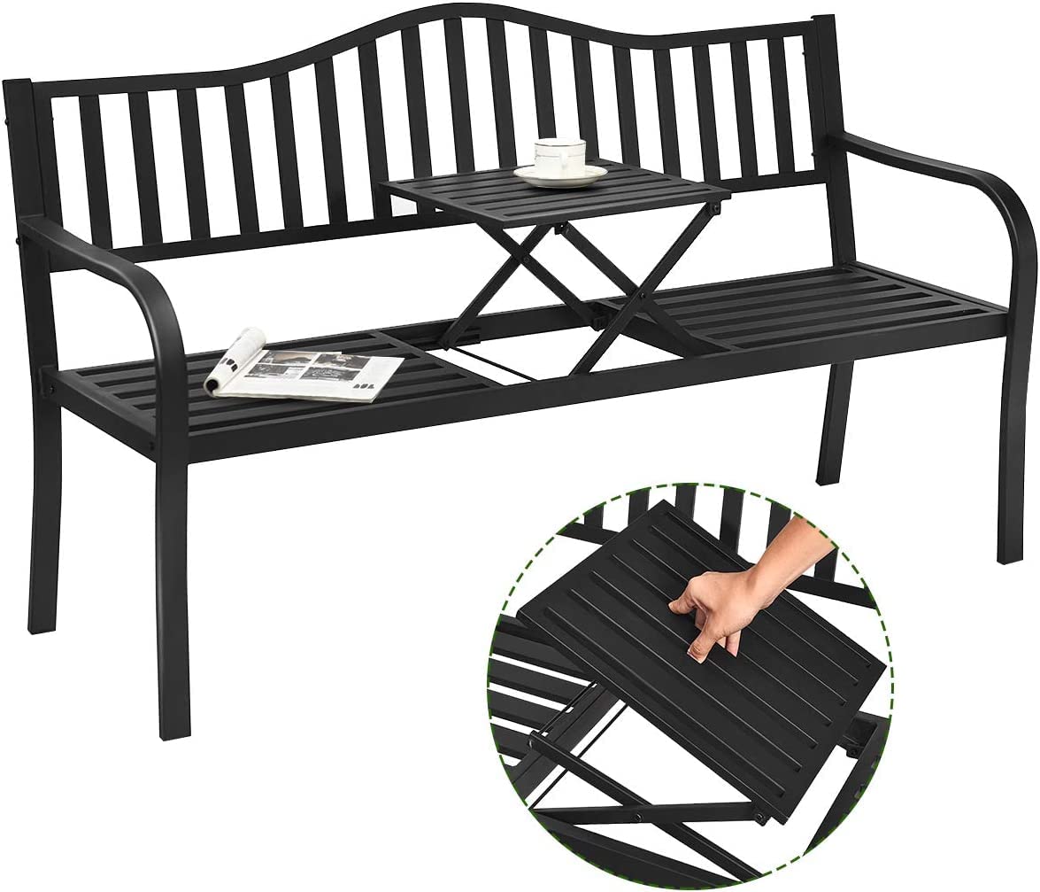 GIANTEX folded middle table used as extra seat showing versatility and space-saving benefit