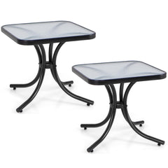 GIANTEX front view of two tables showing compact design and durability