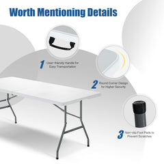 GIANTEX HDPE honeycomb tabletop texture close-up, durable surface that resists warping