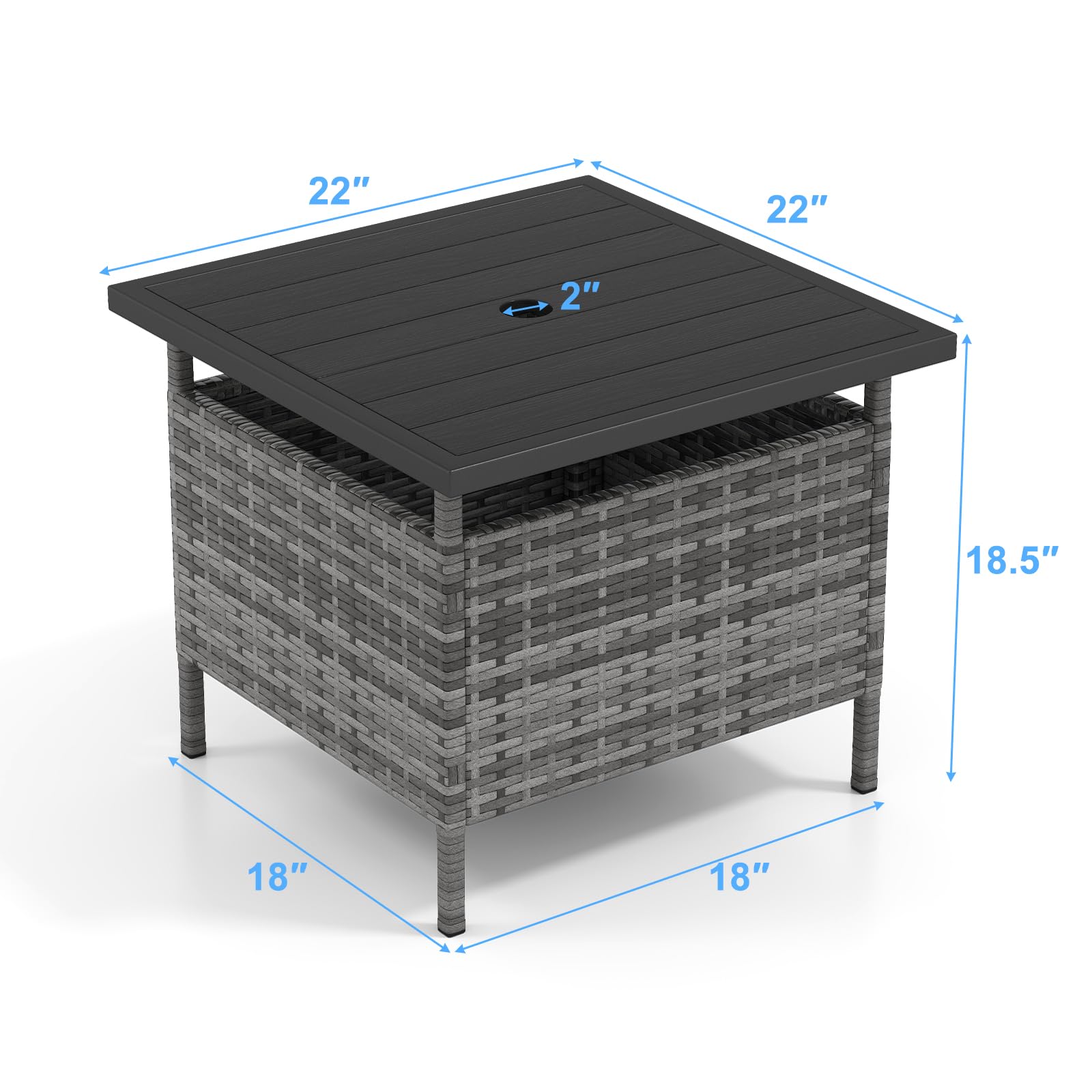 GIANTEX table in patio scene illustrating practical use and stylish outdoor fit